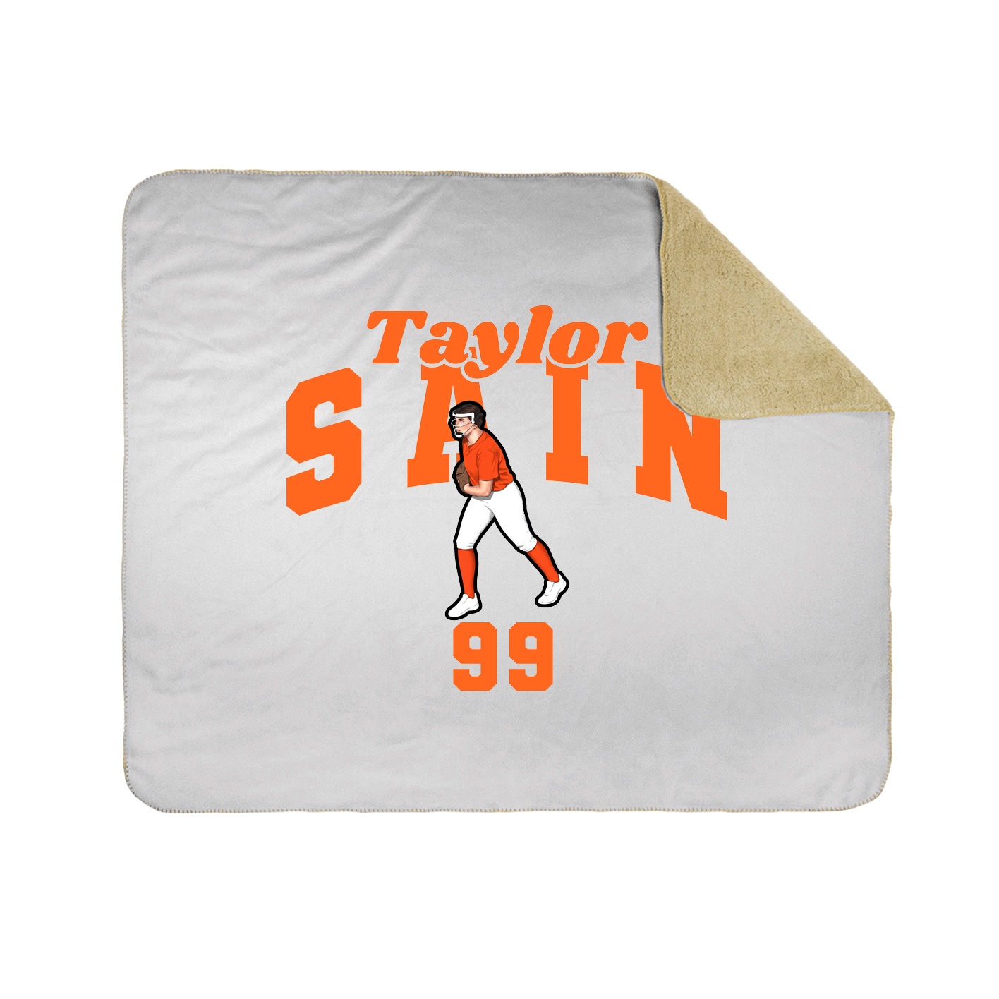 Throw Blanket — Signature Arch in White