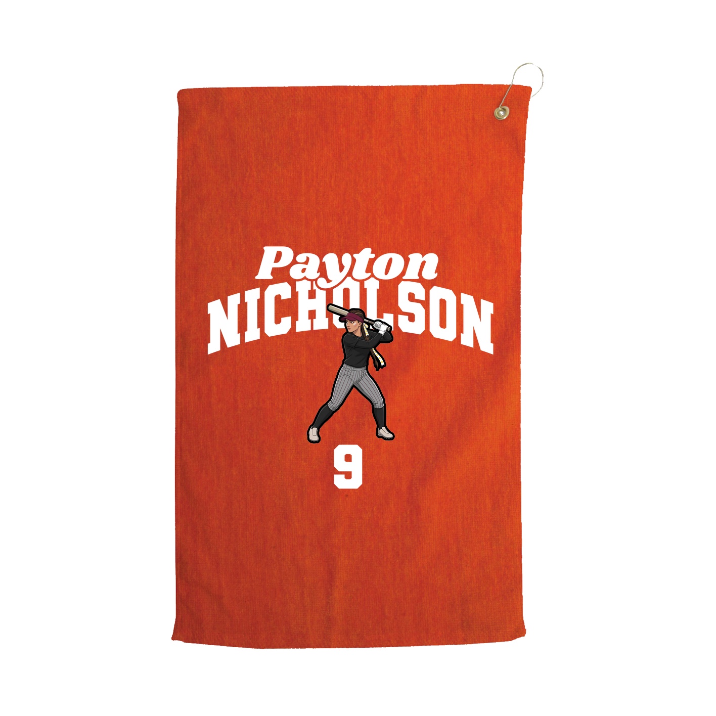 Golf Towel — Signature Arch in Orange