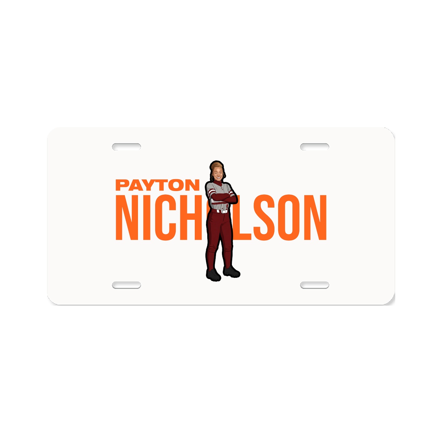 License Plate — Player Name in Classic