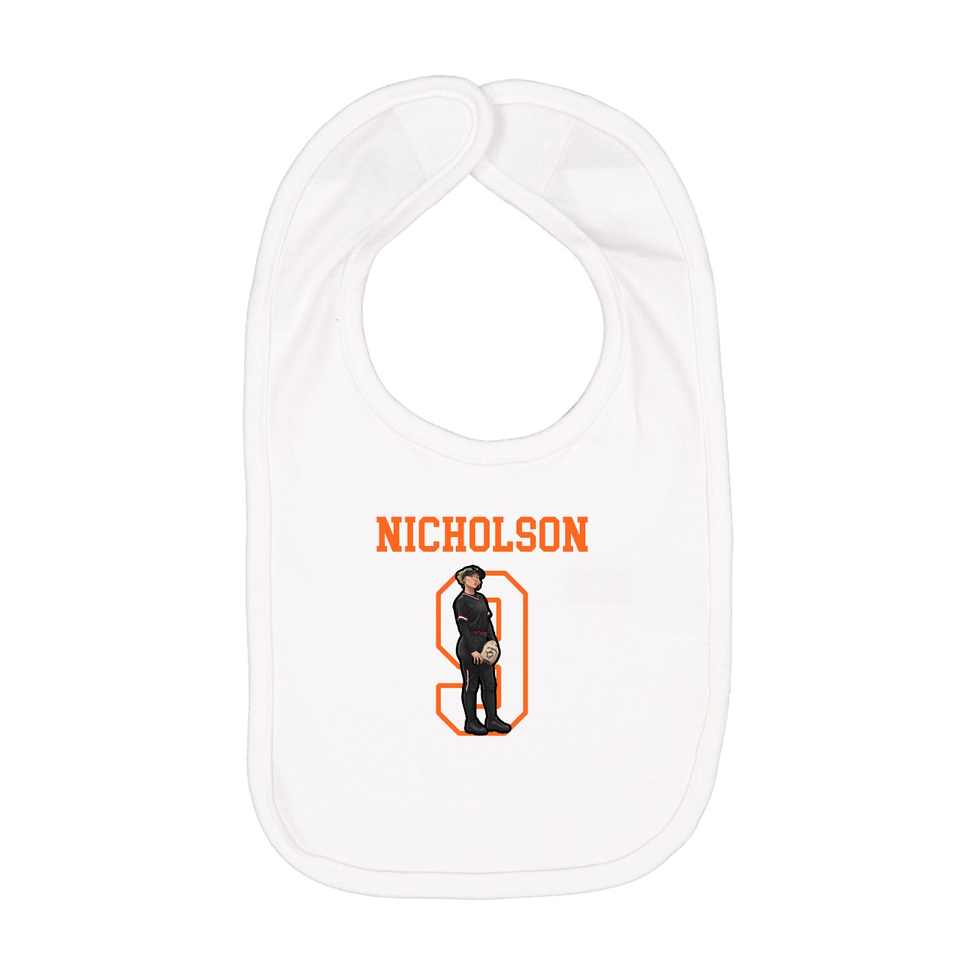 Infant Bib — Shirsey in White