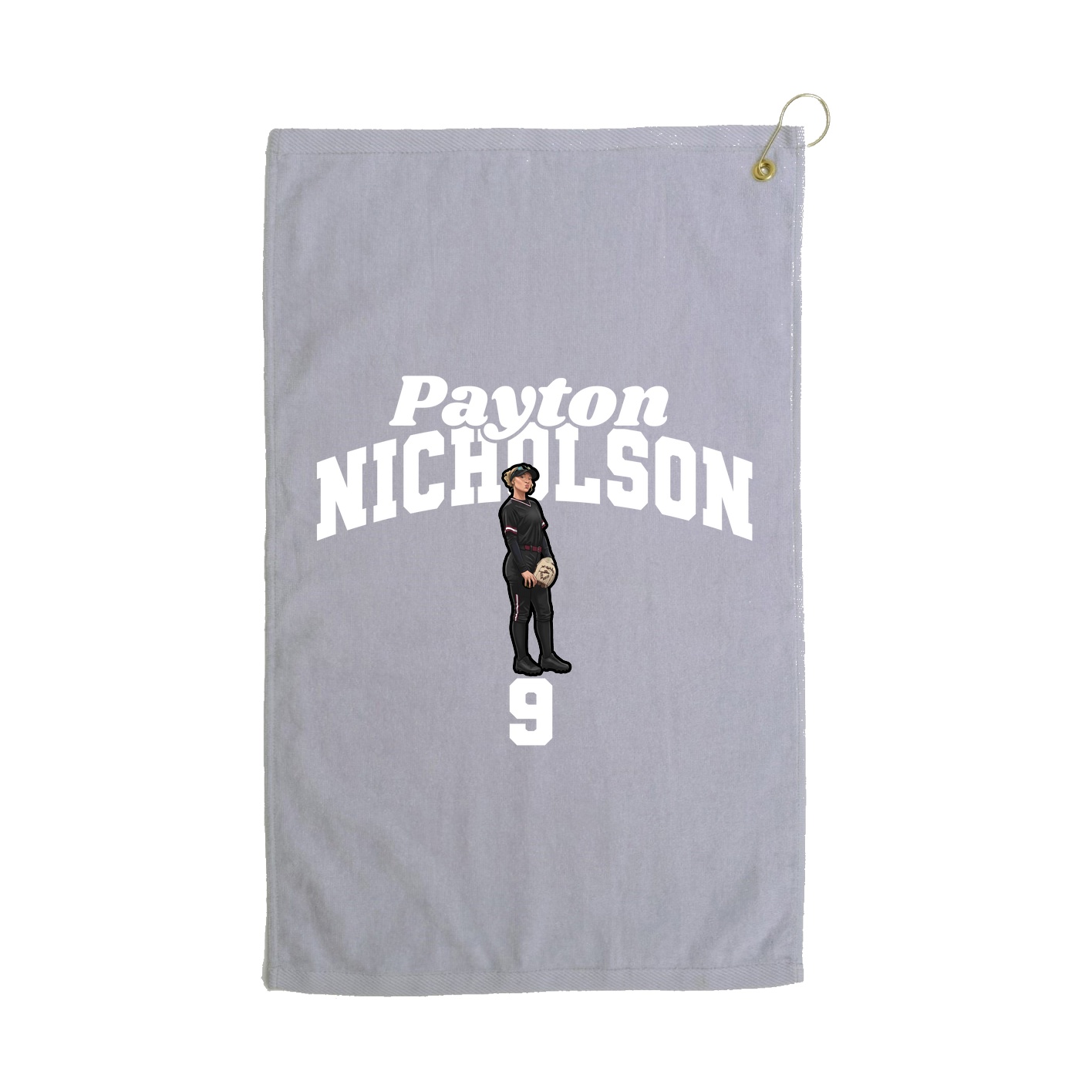 Golf Towel — Signature Arch in Grey