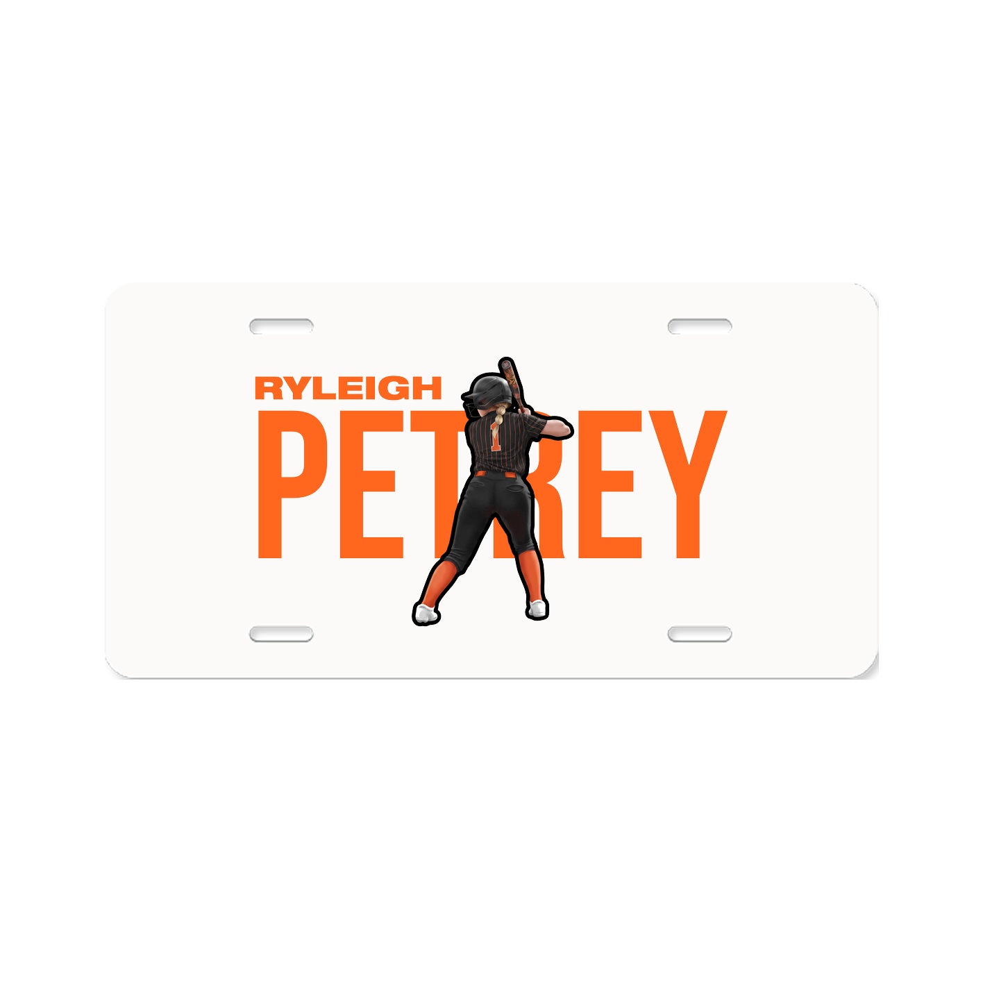 License Plate — Player Name in Classic