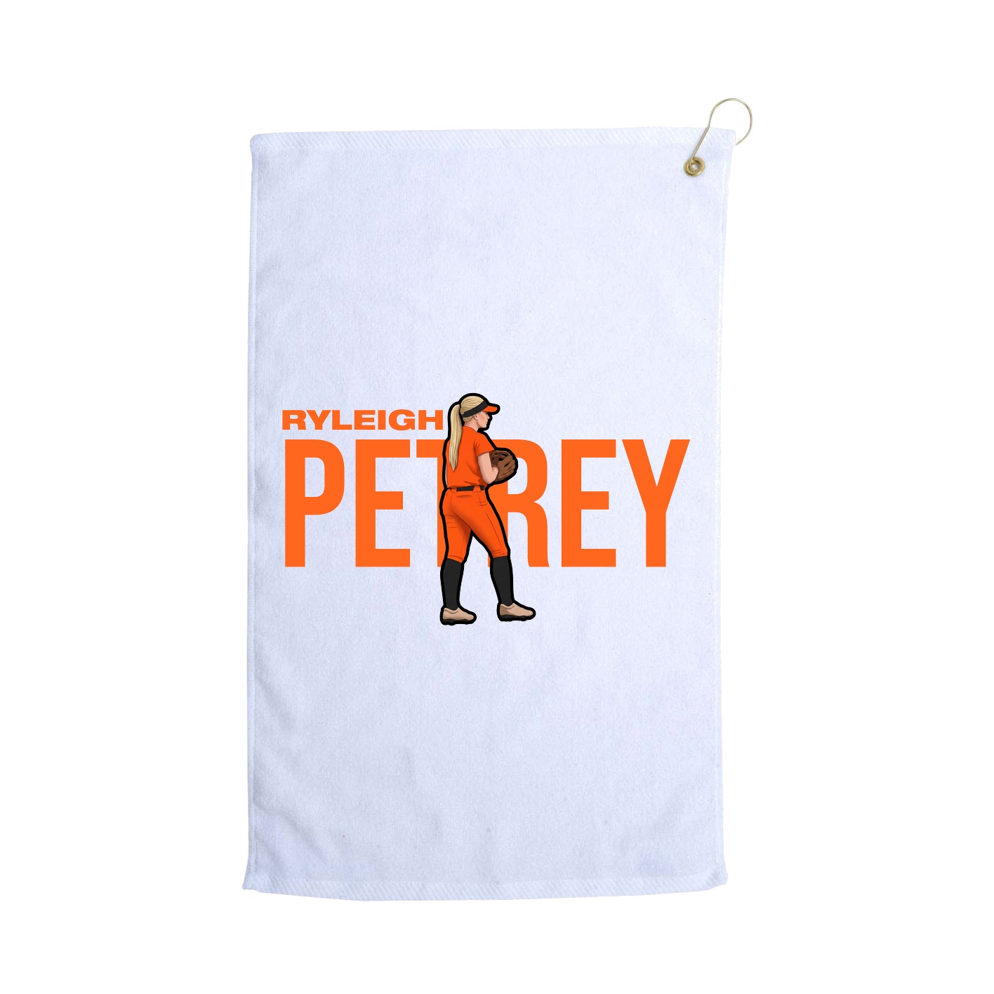 Golf Towel — Player Name in White