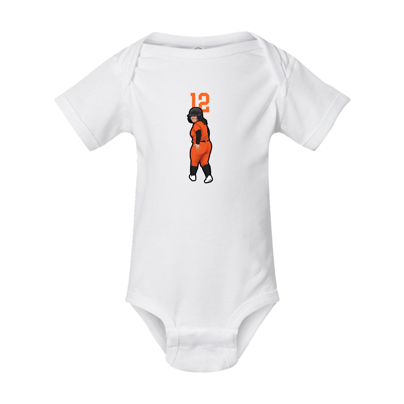 Baby Onesie — Number Top in White