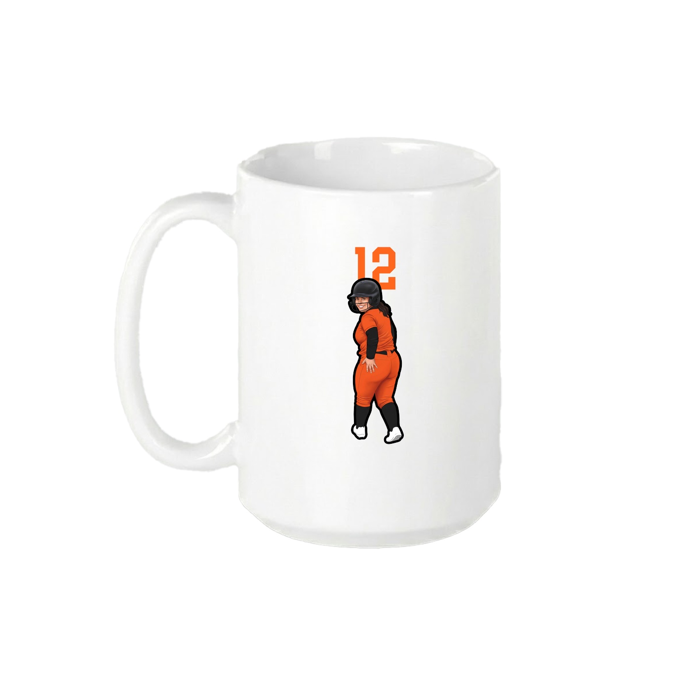 15oz Coffee Mug — Number Top in White