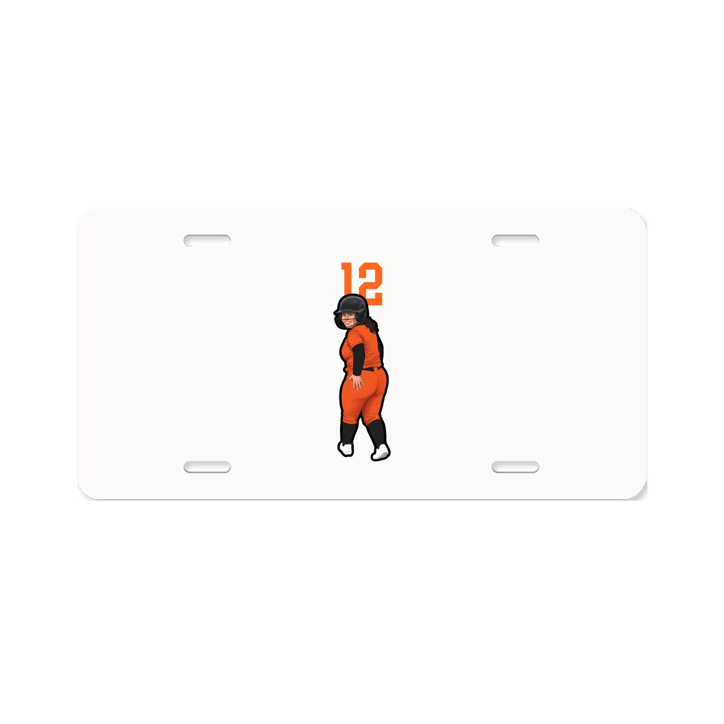 License Plate — Number Top in Classic