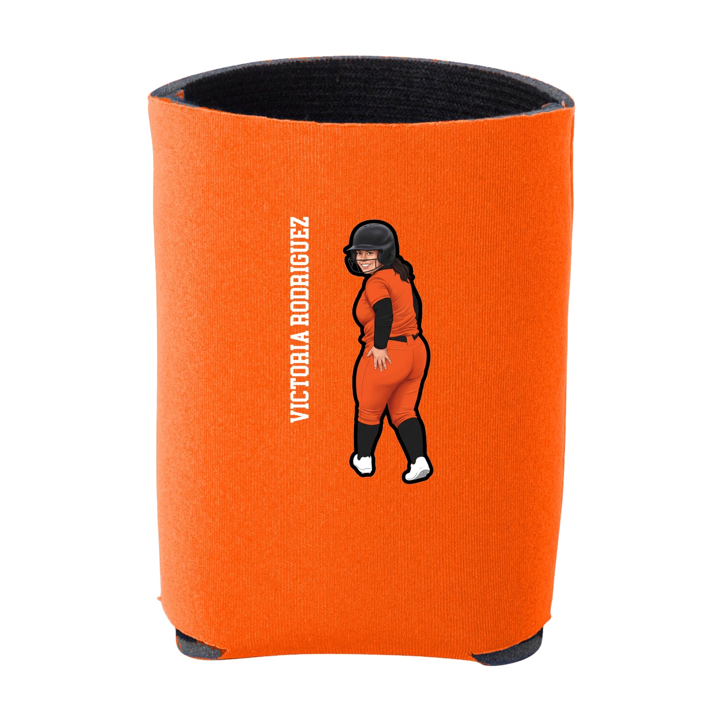 Can Holder — Name Vertical in Orange