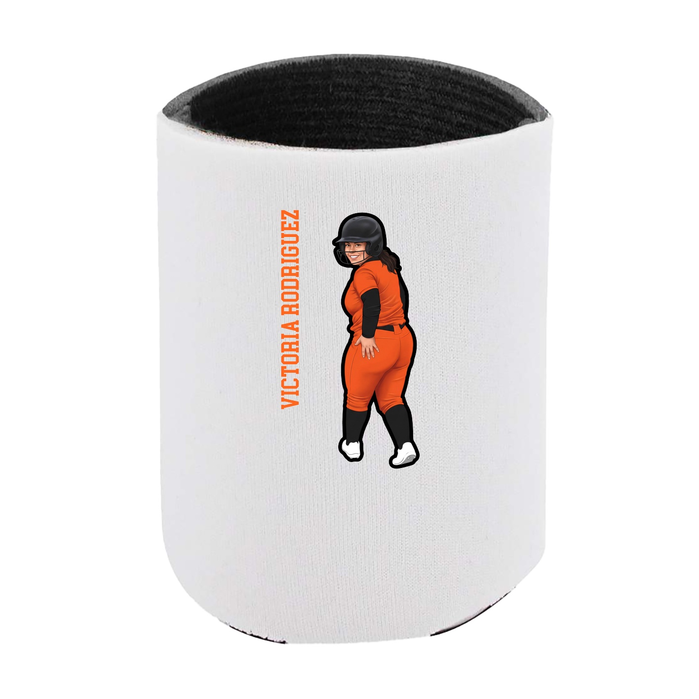 Can Holder — Name Vertical in White