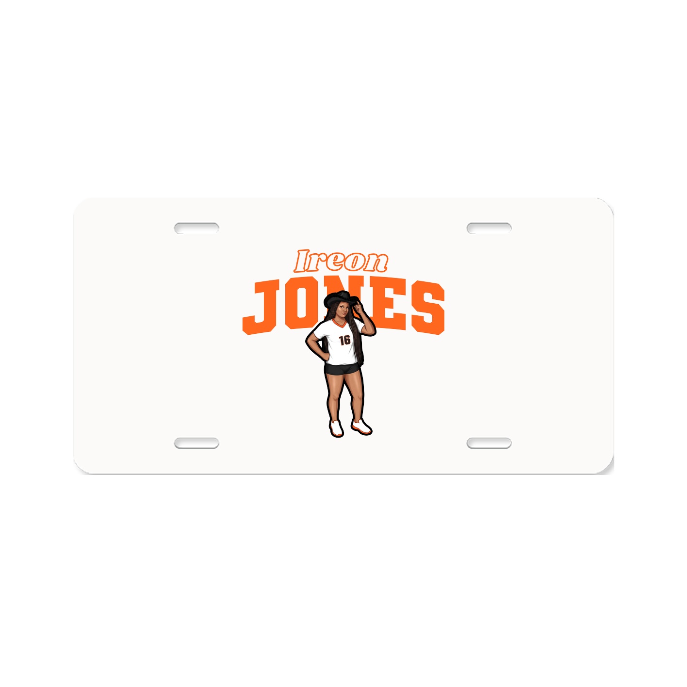 License Plate — Name Arch in Classic