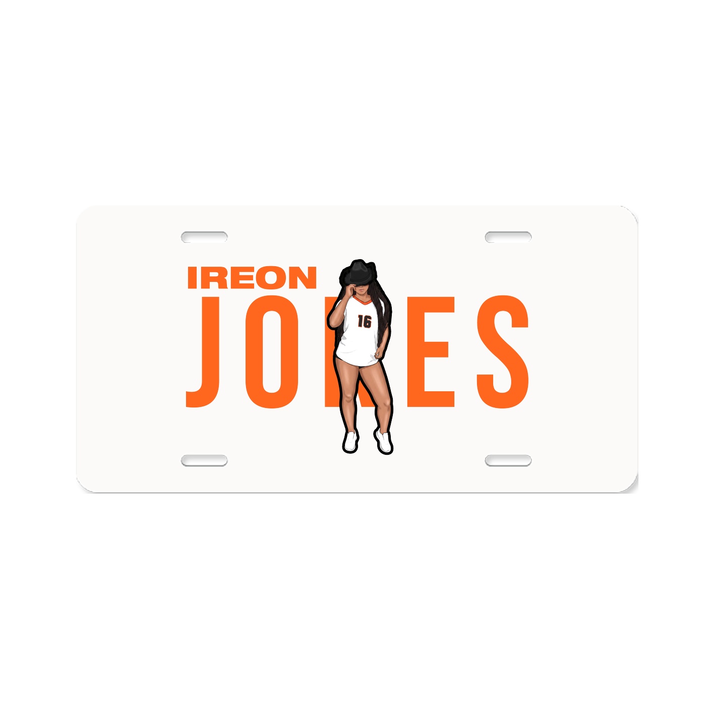 License Plate — Player Name in Classic