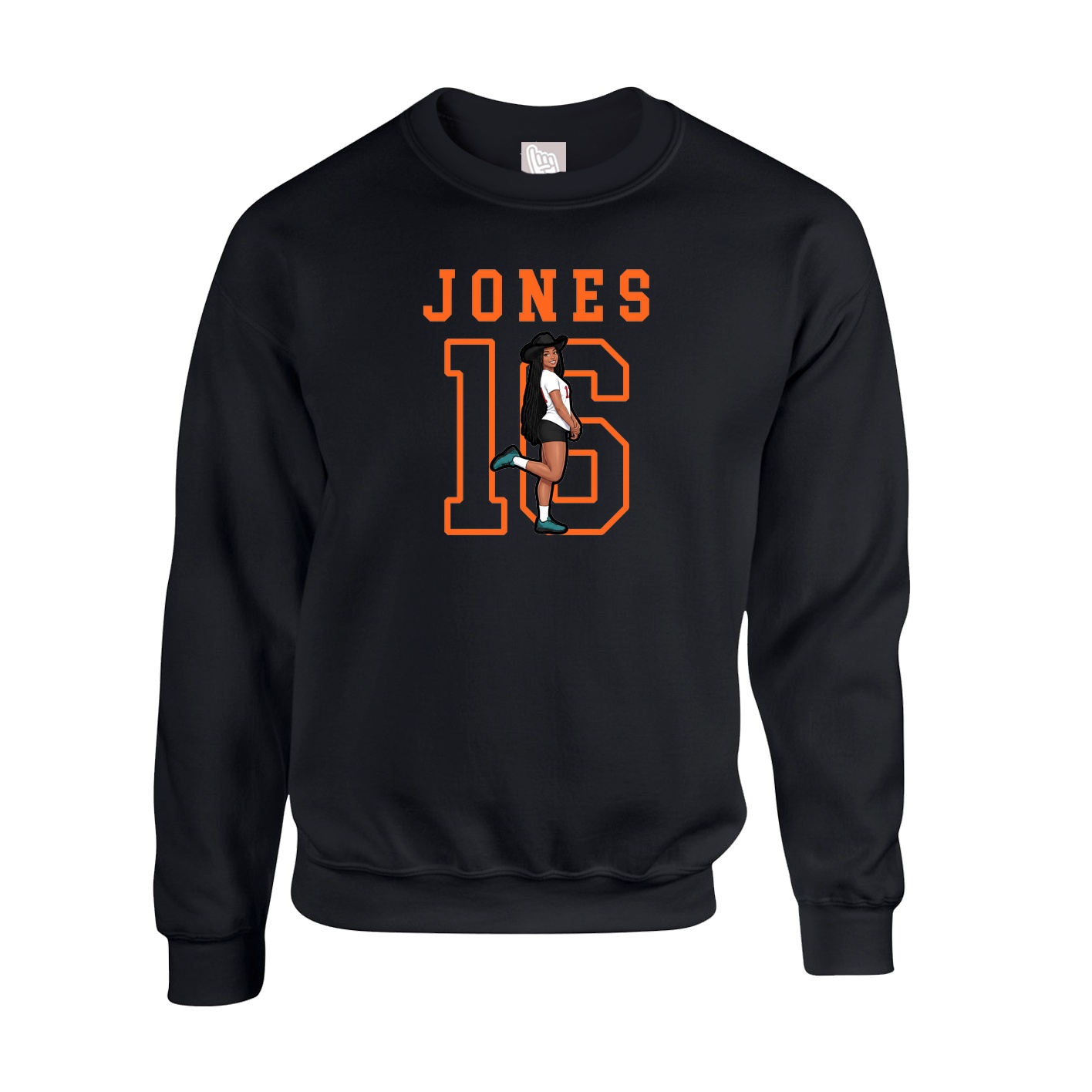 Fleece Crew — Shirsey in Black