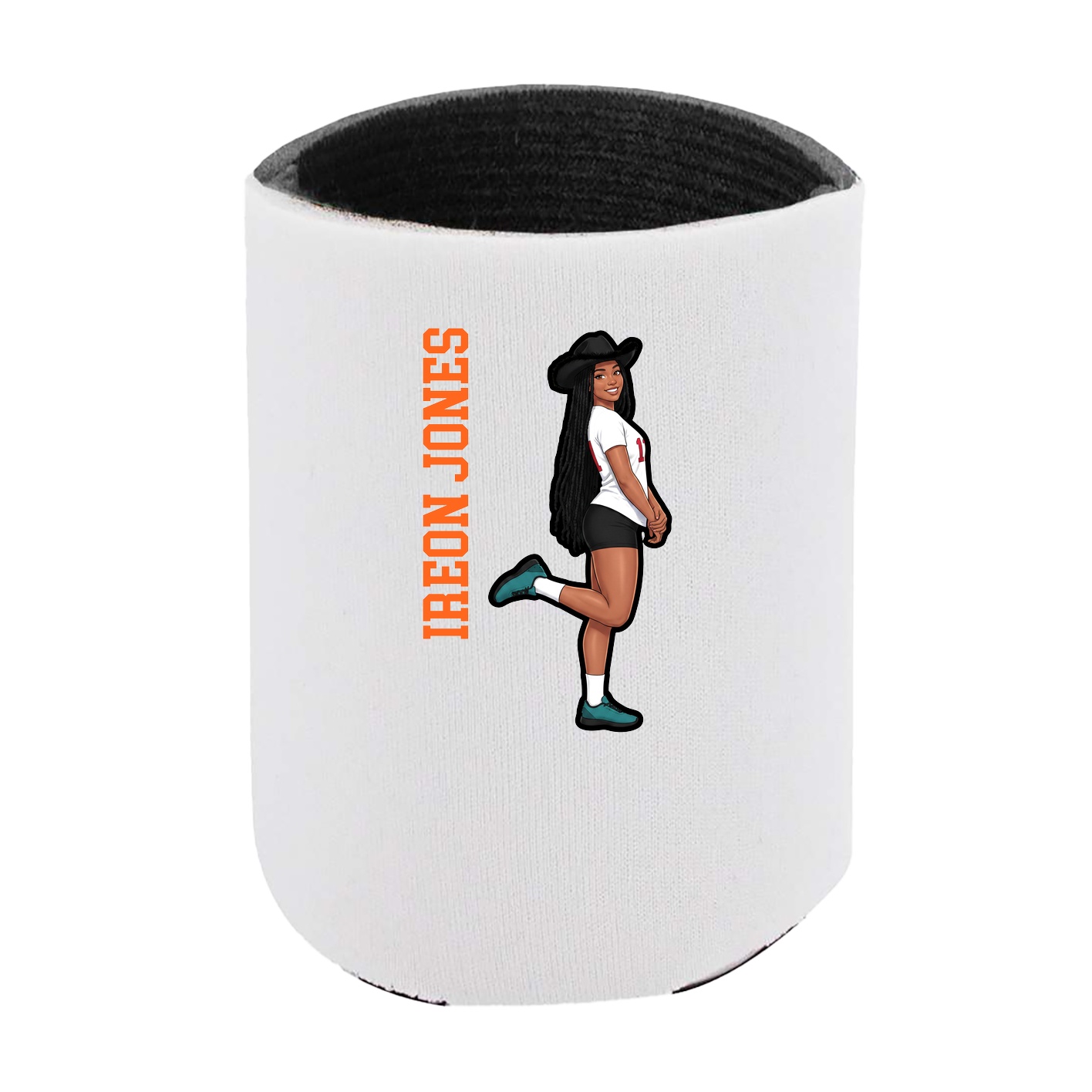 Can Holder — Name Vertical in White