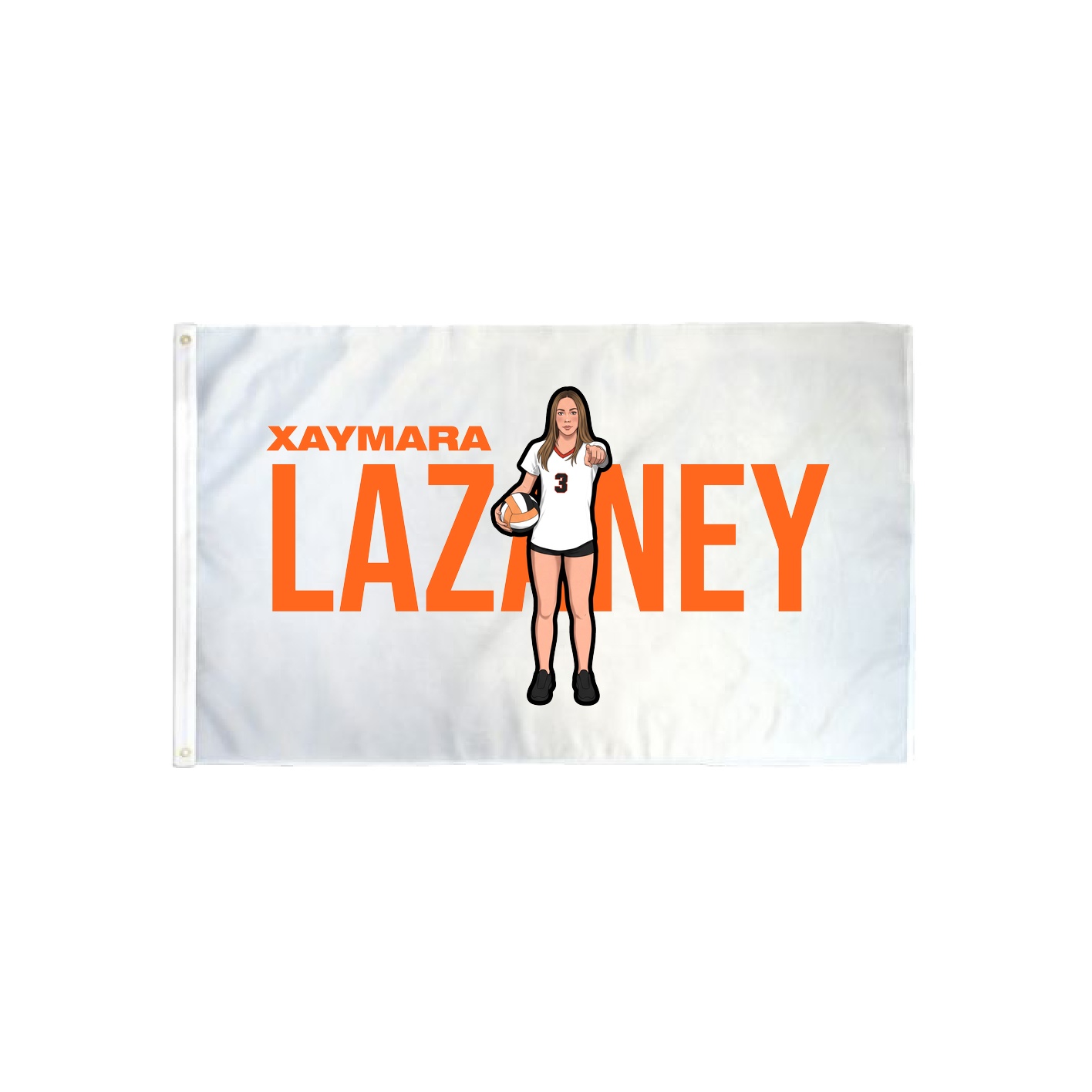 3x5 Flag — Player Name in Classic