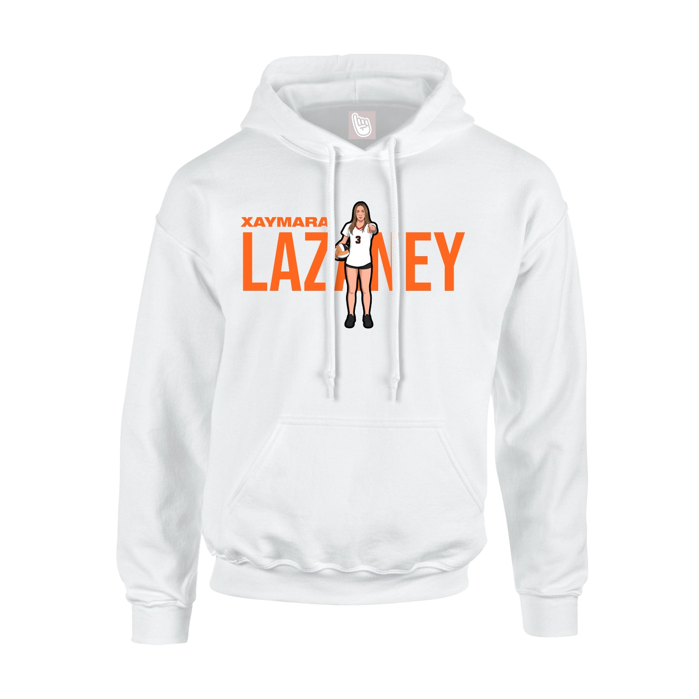 Hoodie — Player Name in White
