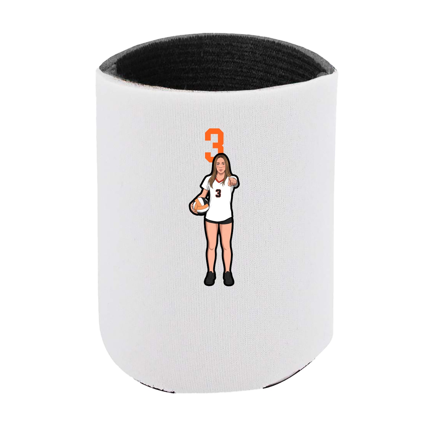 Can Holder — Number Top in White