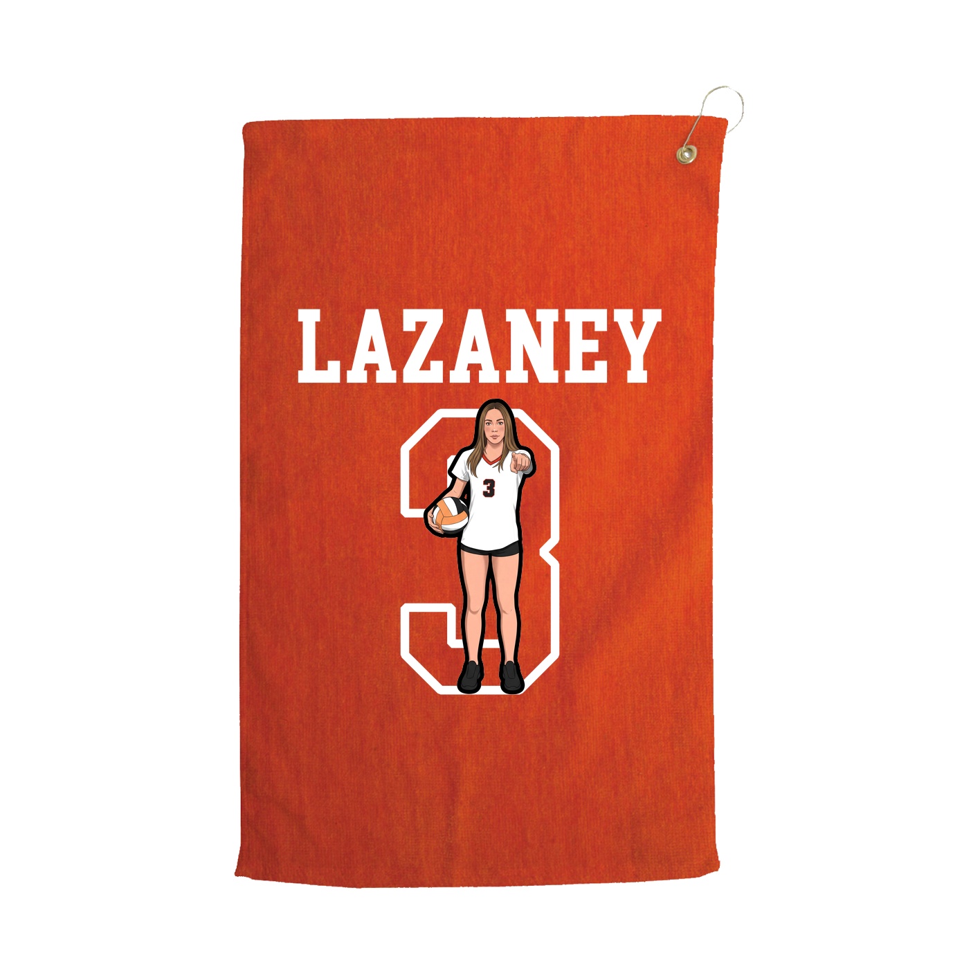 Golf Towel — Shirsey in Orange