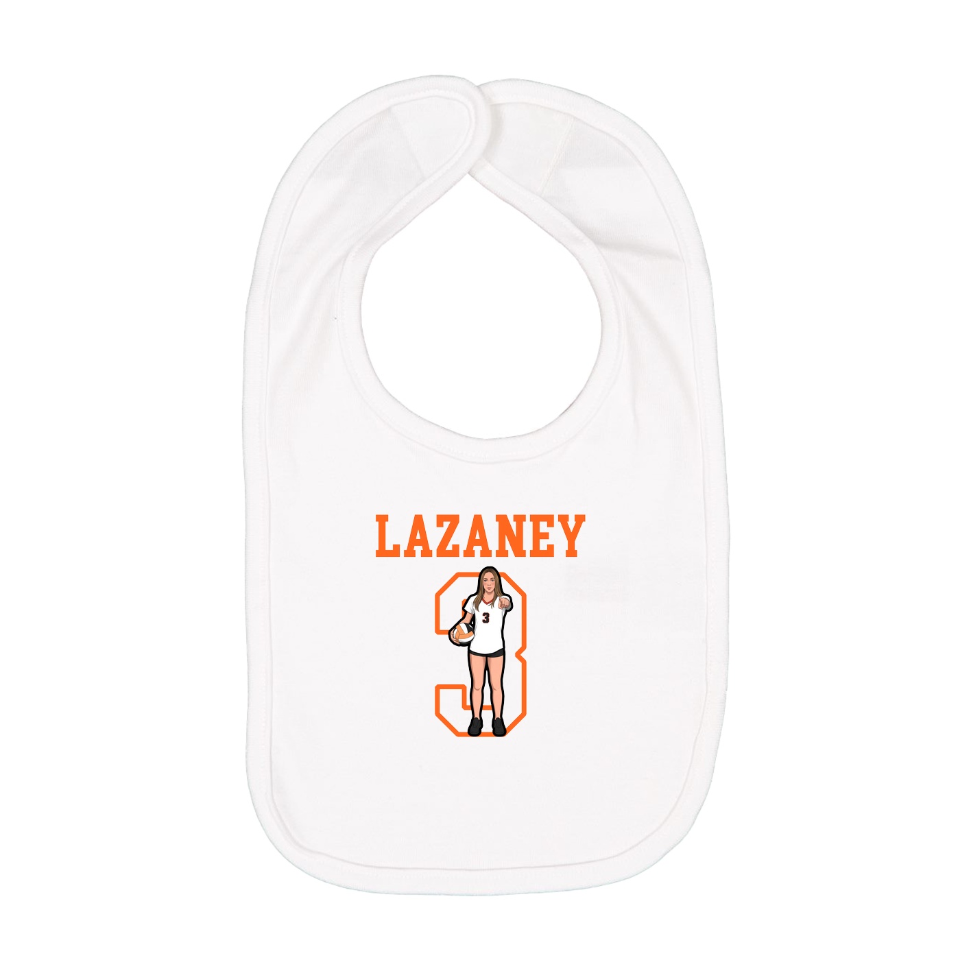 Infant Bib — Shirsey in White