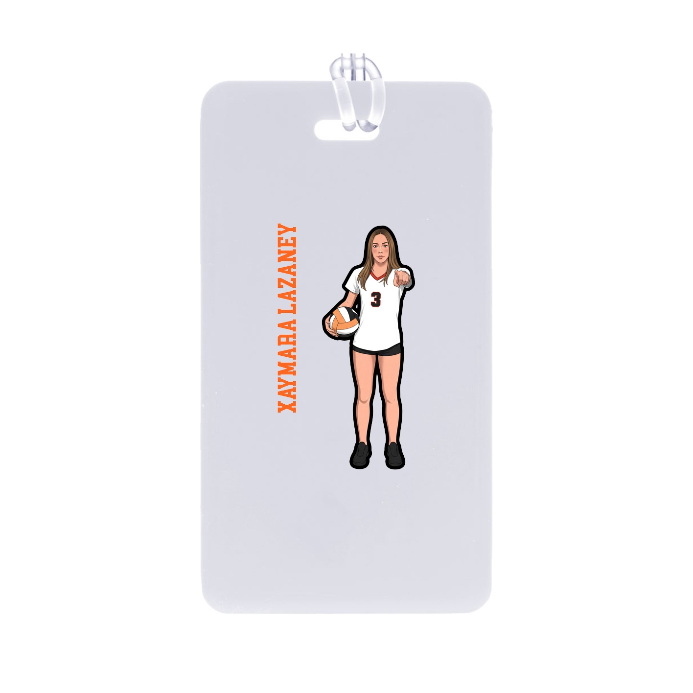 Bag Tag — Name Vertical in Classic
