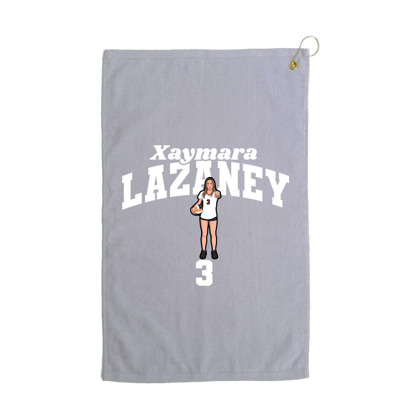 Golf Towel — Signature Arch in Grey