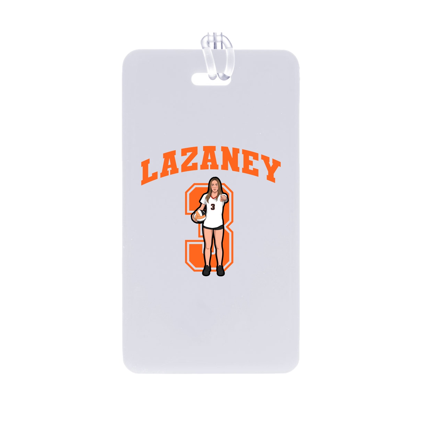 Bag Tag — Number in Classic