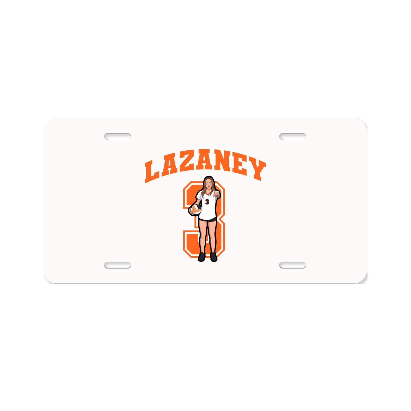 License Plate — Number in Classic