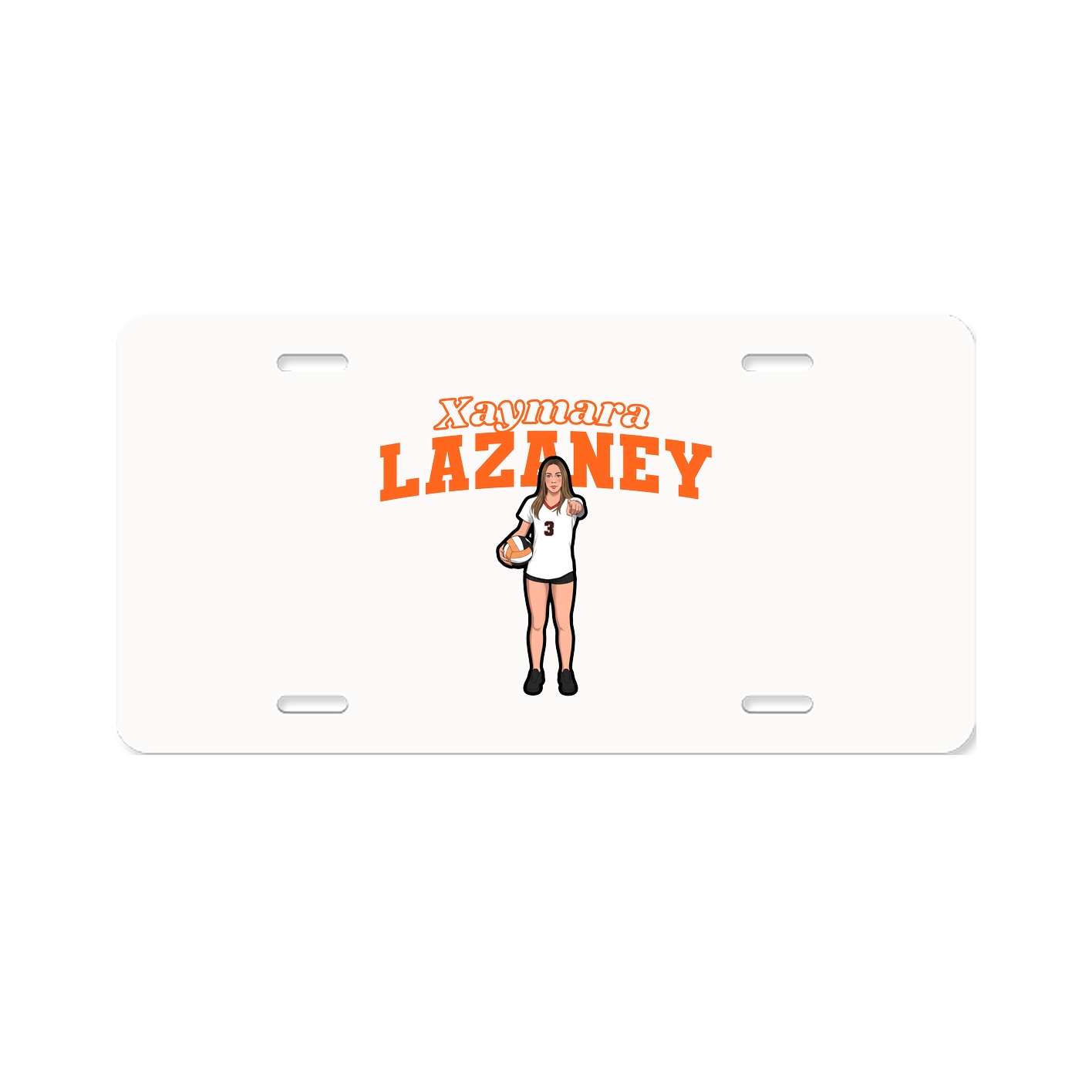 License Plate — Name Arch in Classic