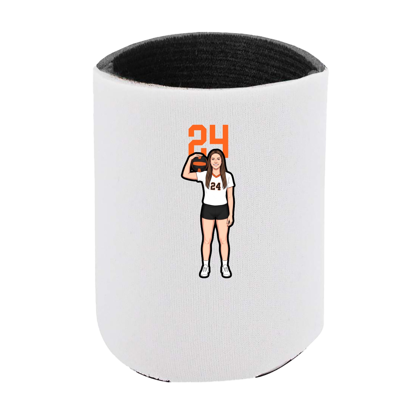 Can Holder — Number Top in White