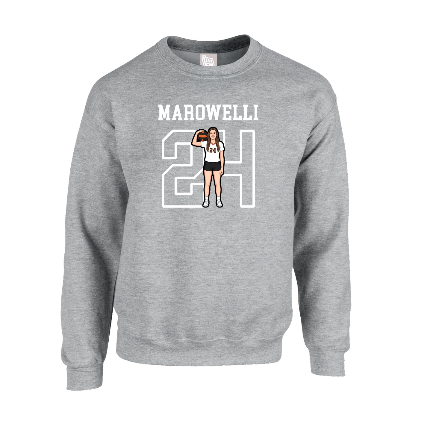 Fleece Crew — Shirsey in Grey
