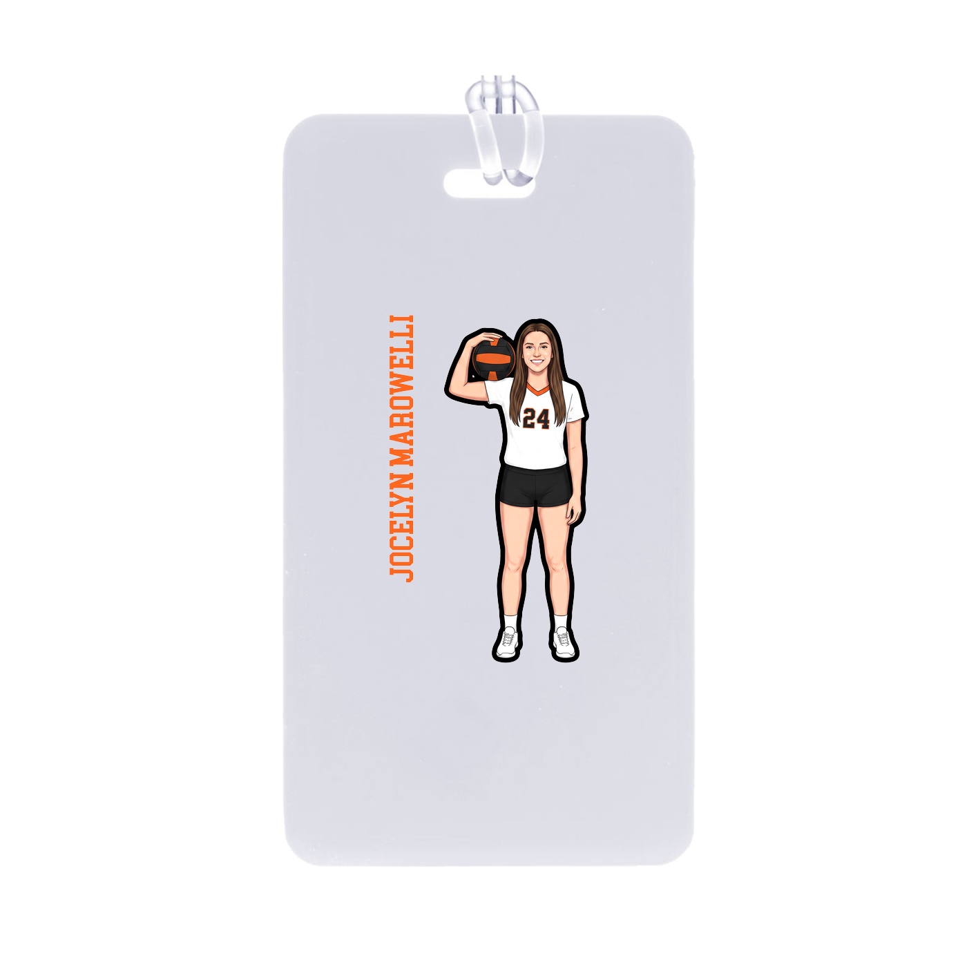 Bag Tag — Name Vertical in Classic