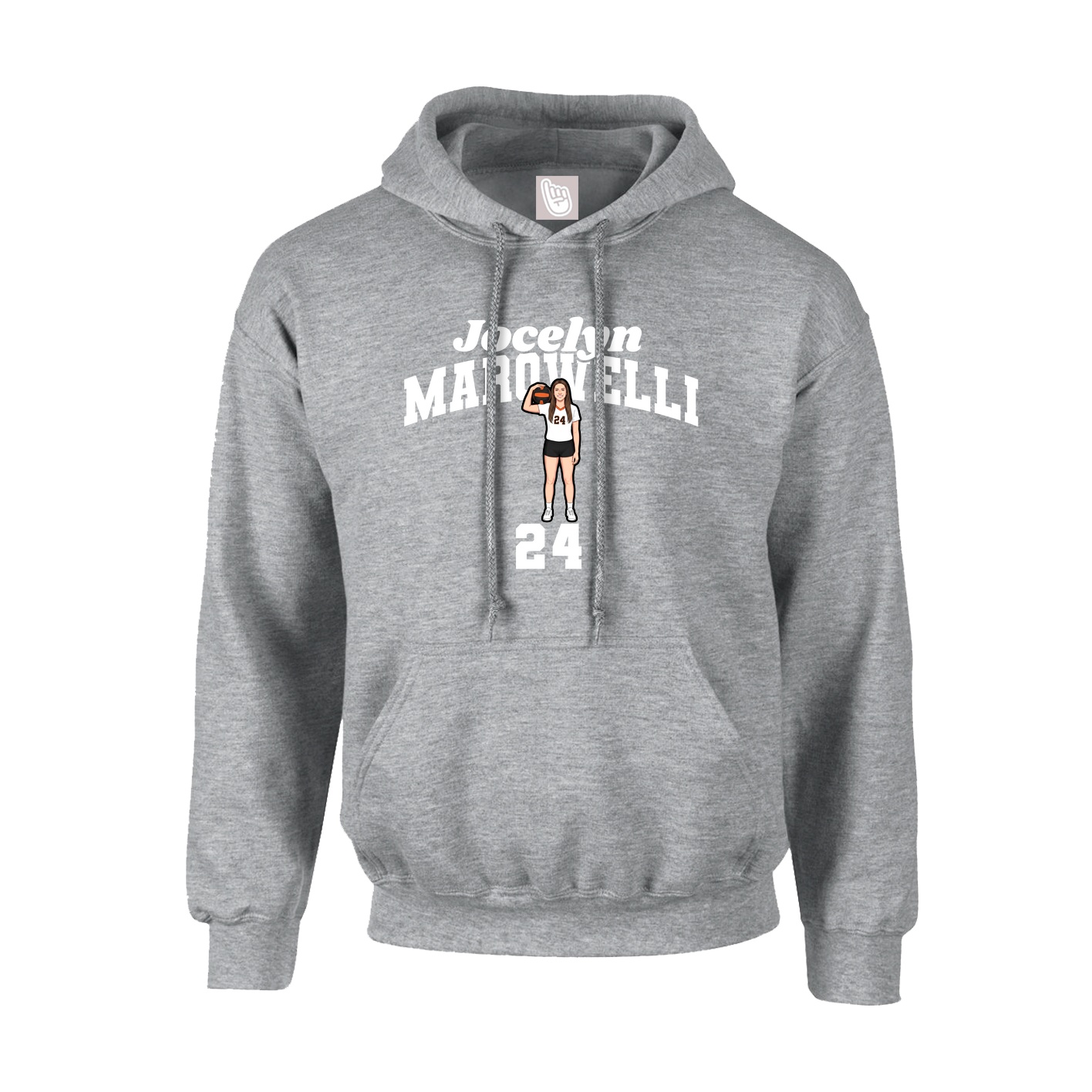 Hoodie — Signature Arch in Grey