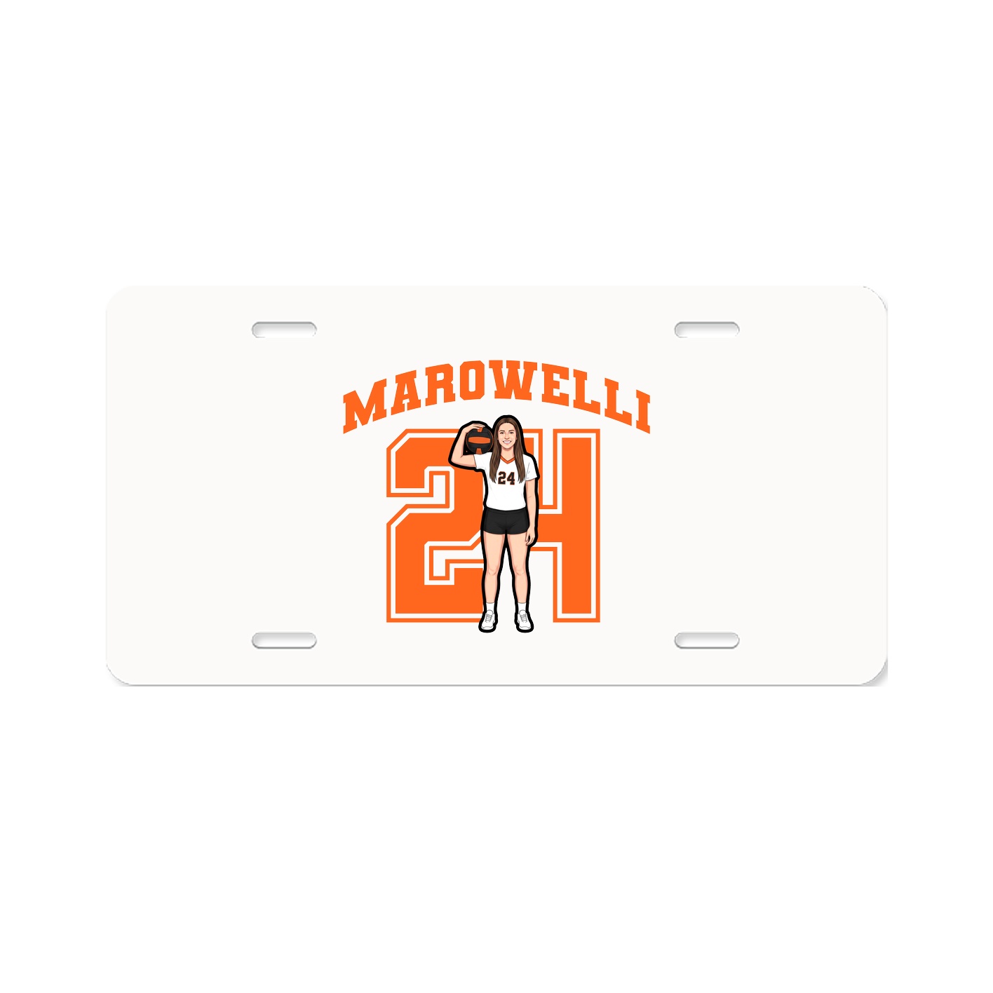 License Plate — Number in Classic