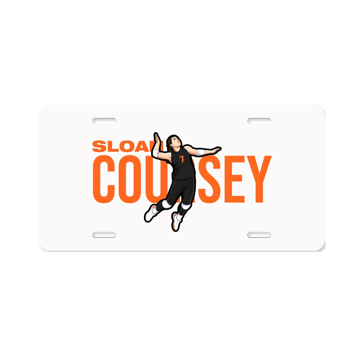 License Plate — Player Name in Classic
