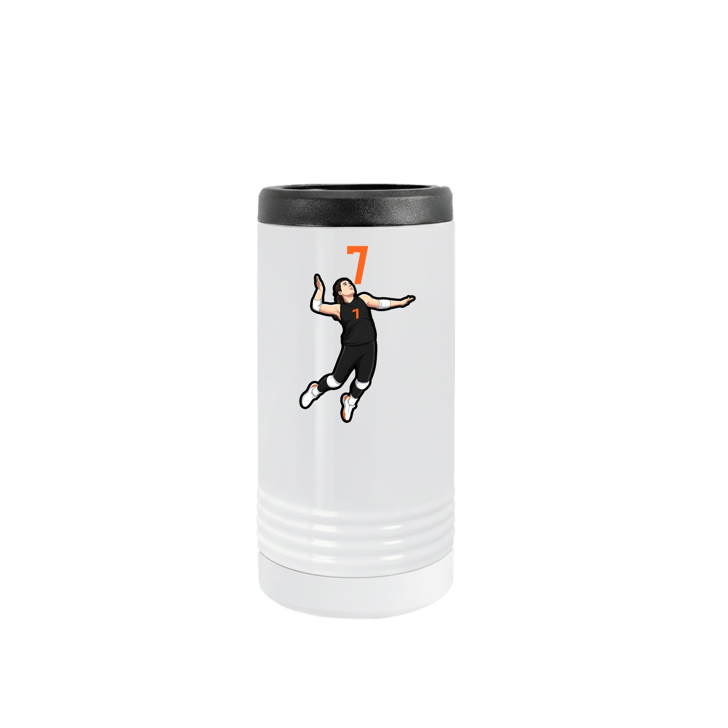 Slim Beverage Holder — Number Top in White