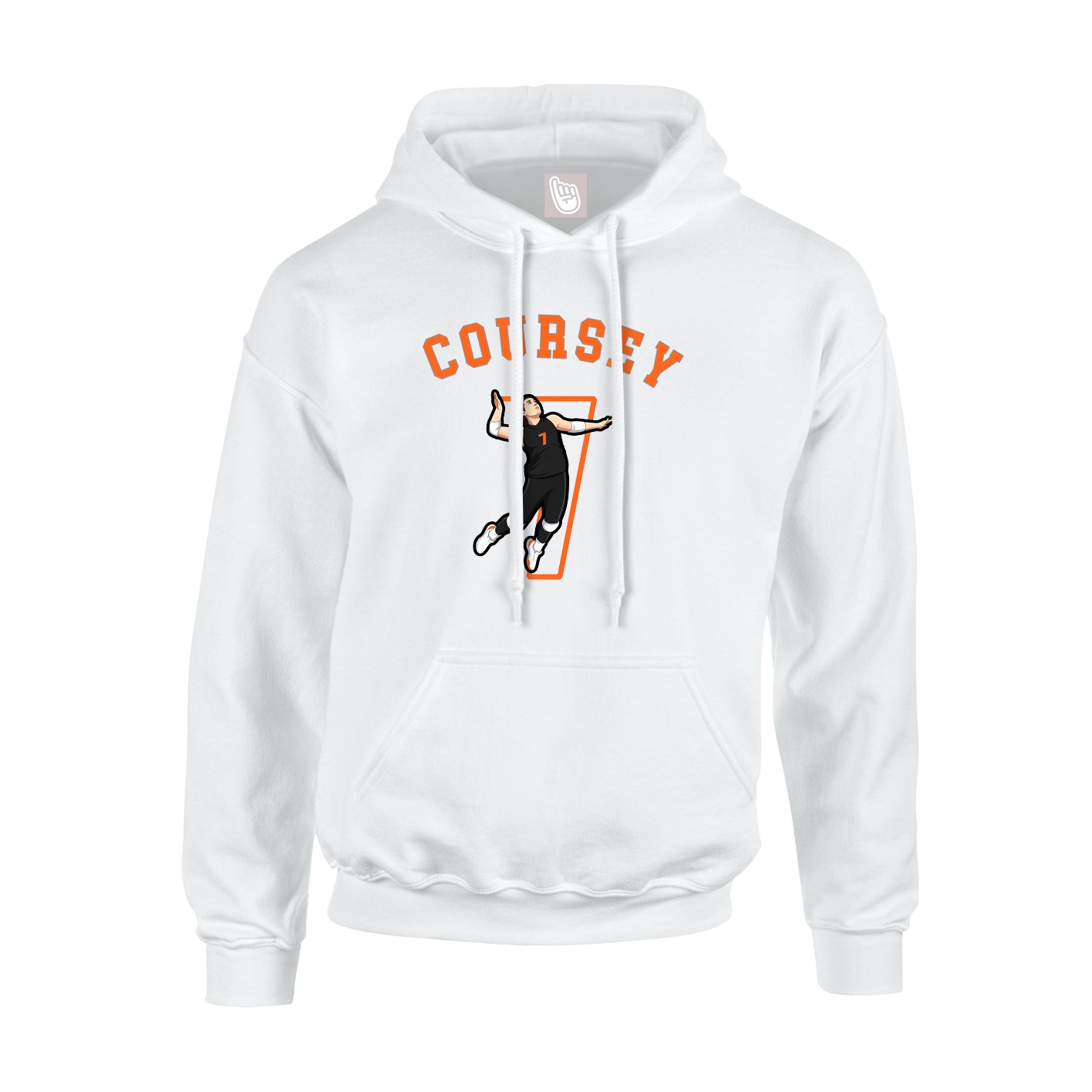 Hoodie — Shirsey Arch in White