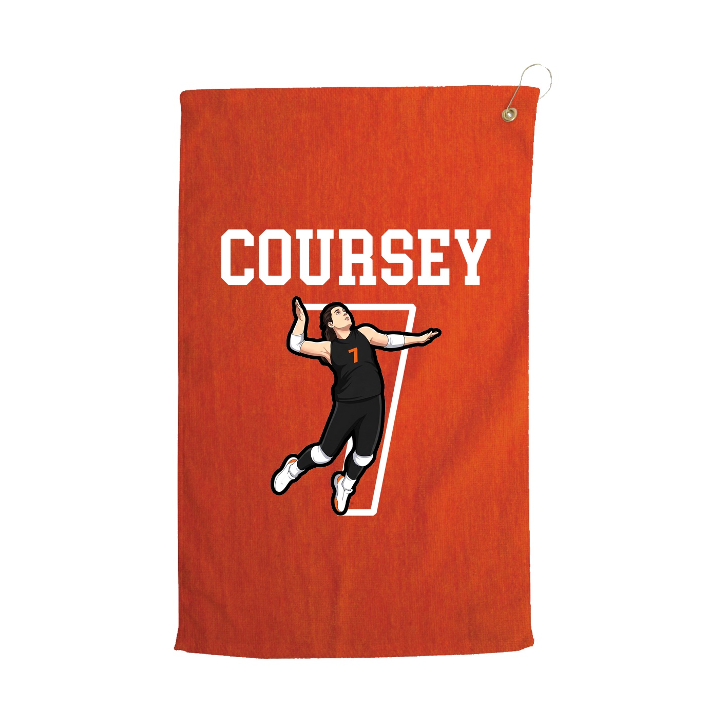 Golf Towel — Shirsey in Orange