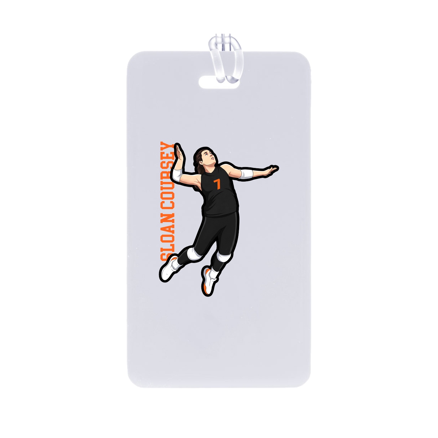 Bag Tag — Name Vertical in Classic