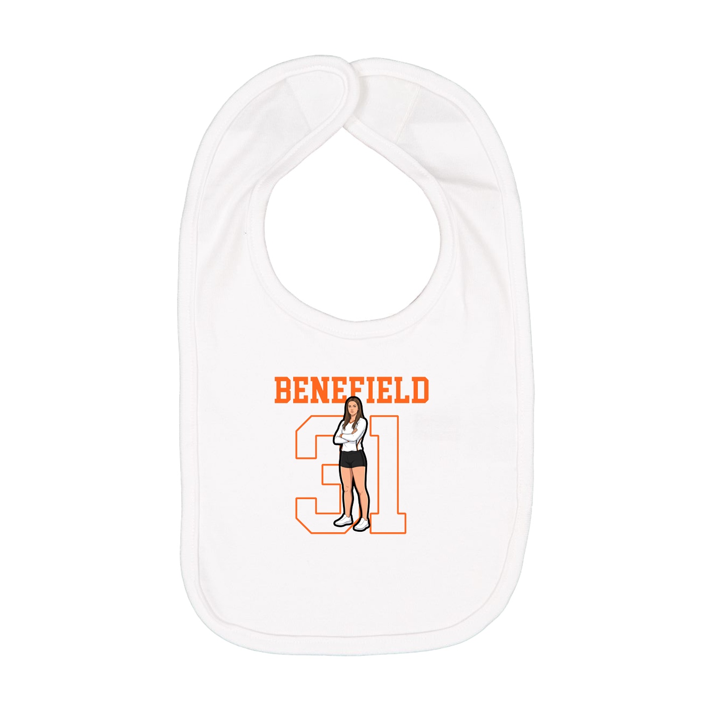 Infant Bib — Shirsey in White