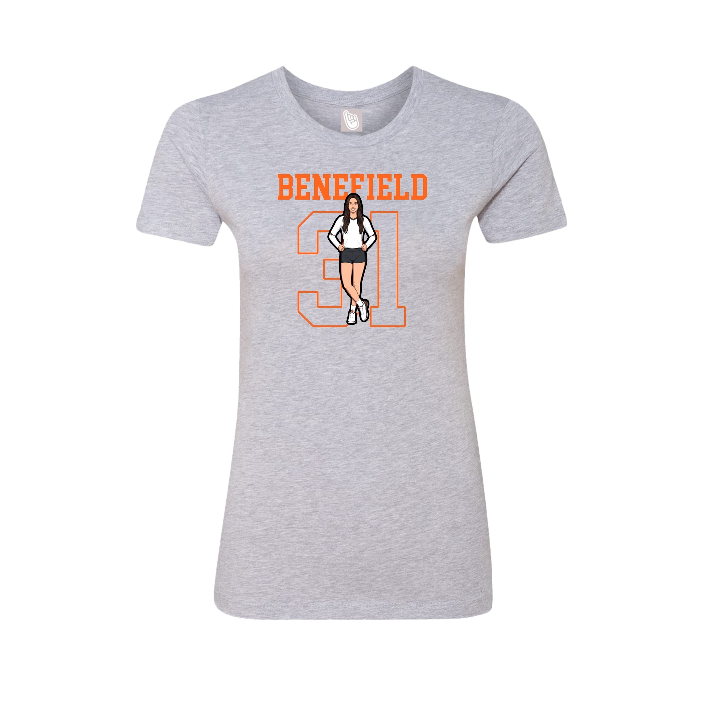 Fitted Women's Tee — Shirsey in Grey