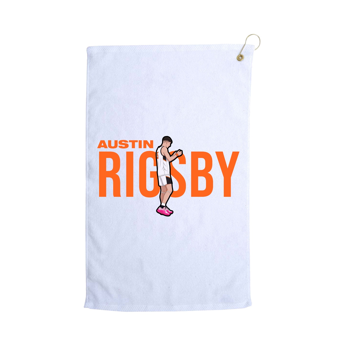 Golf Towel — Player Name in White