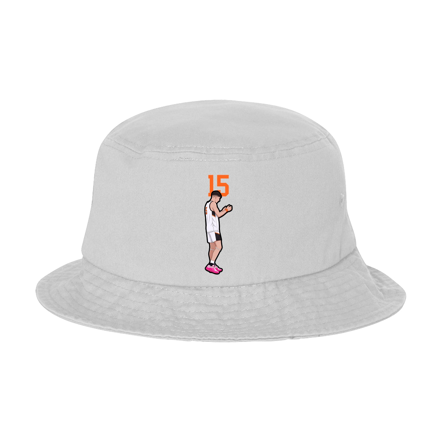 Bucket Cap — Number Top in White