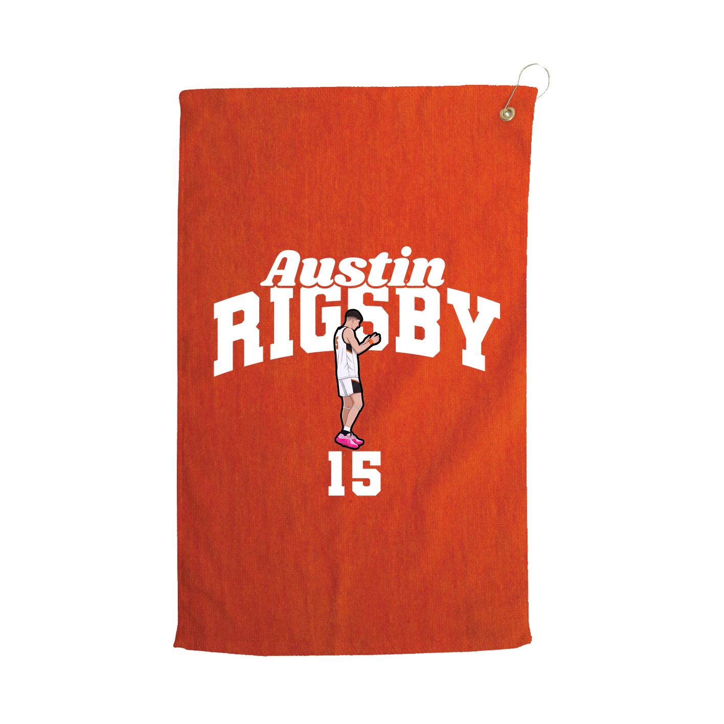 Golf Towel — Signature Arch in Orange