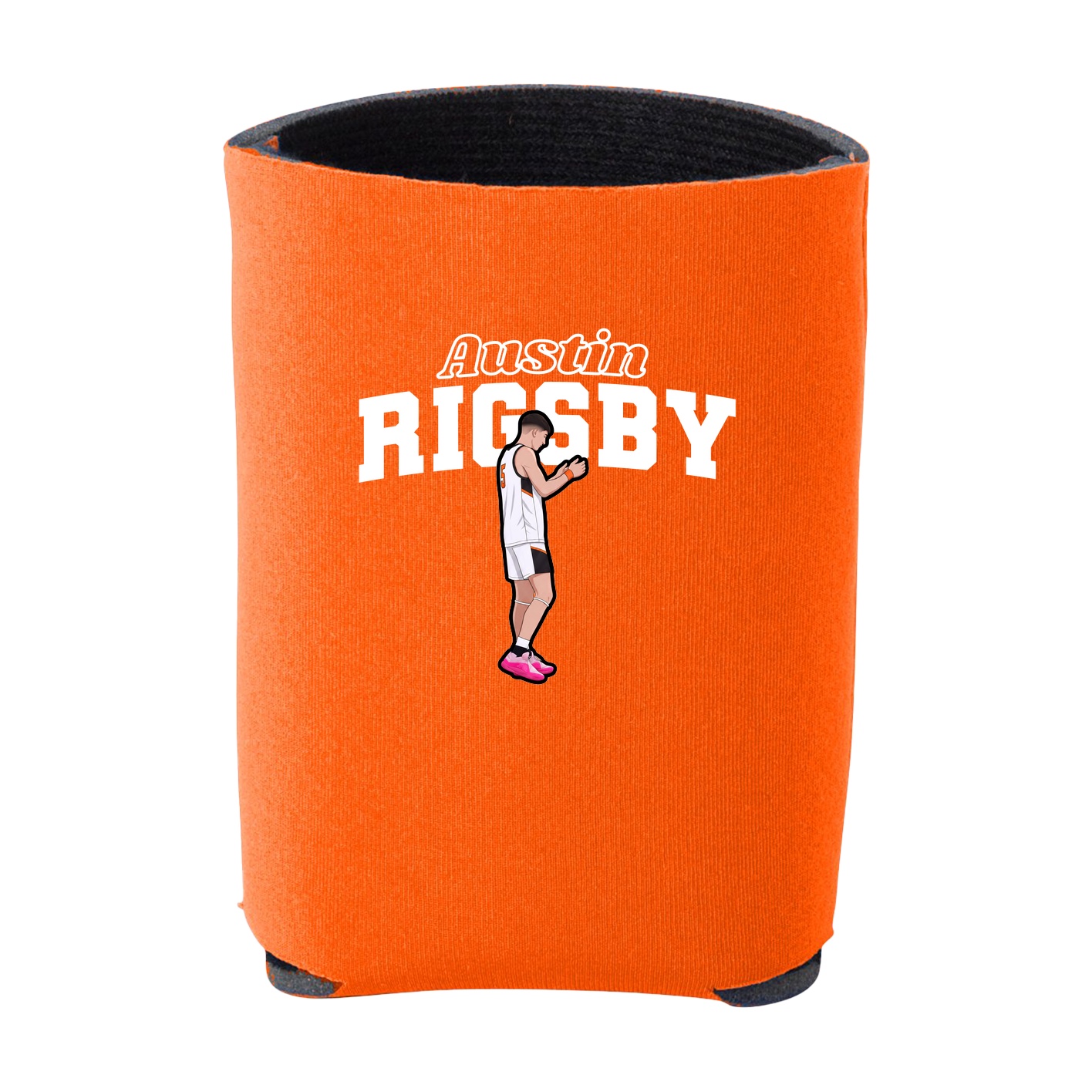 Can Holder — Name Arch in Orange
