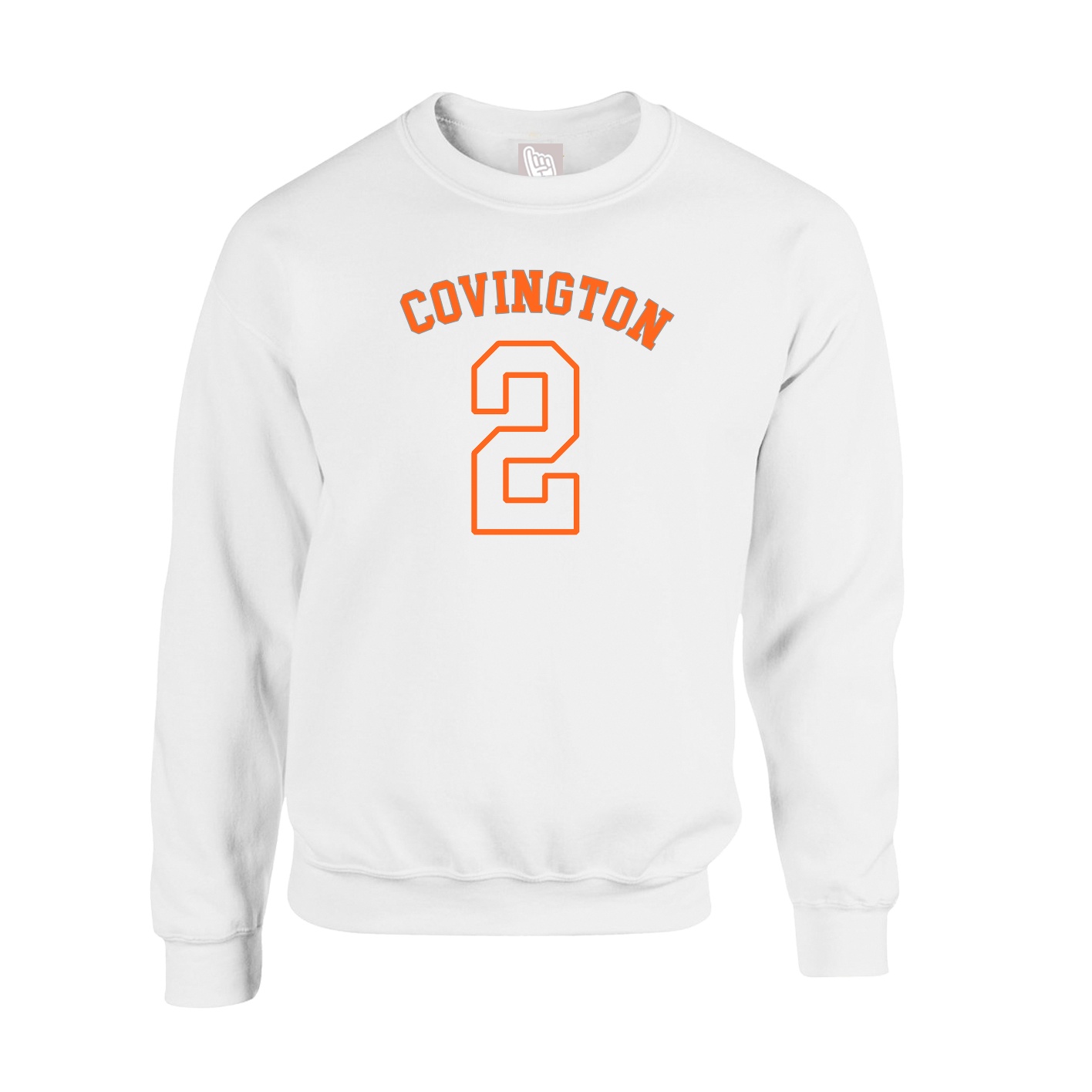 Fleece Crew — Shirsey Arch in White