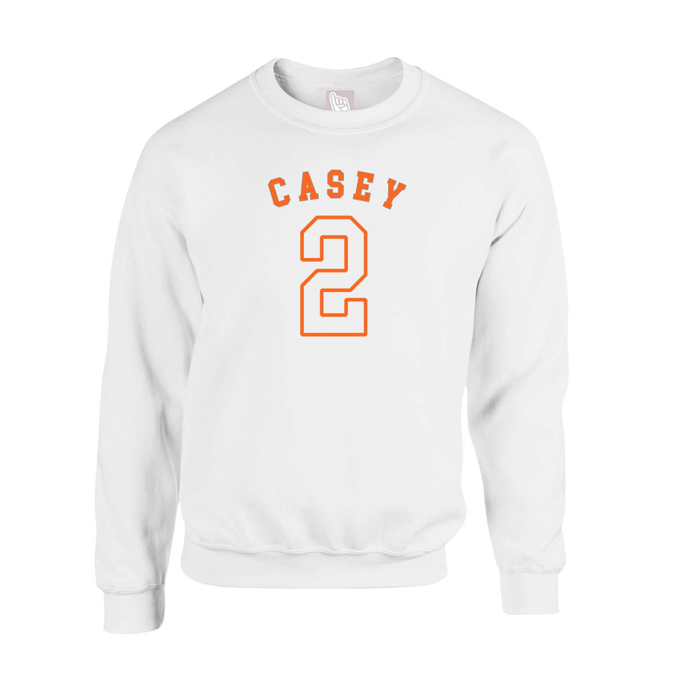 Fleece Crew — Shirsey Arch in White