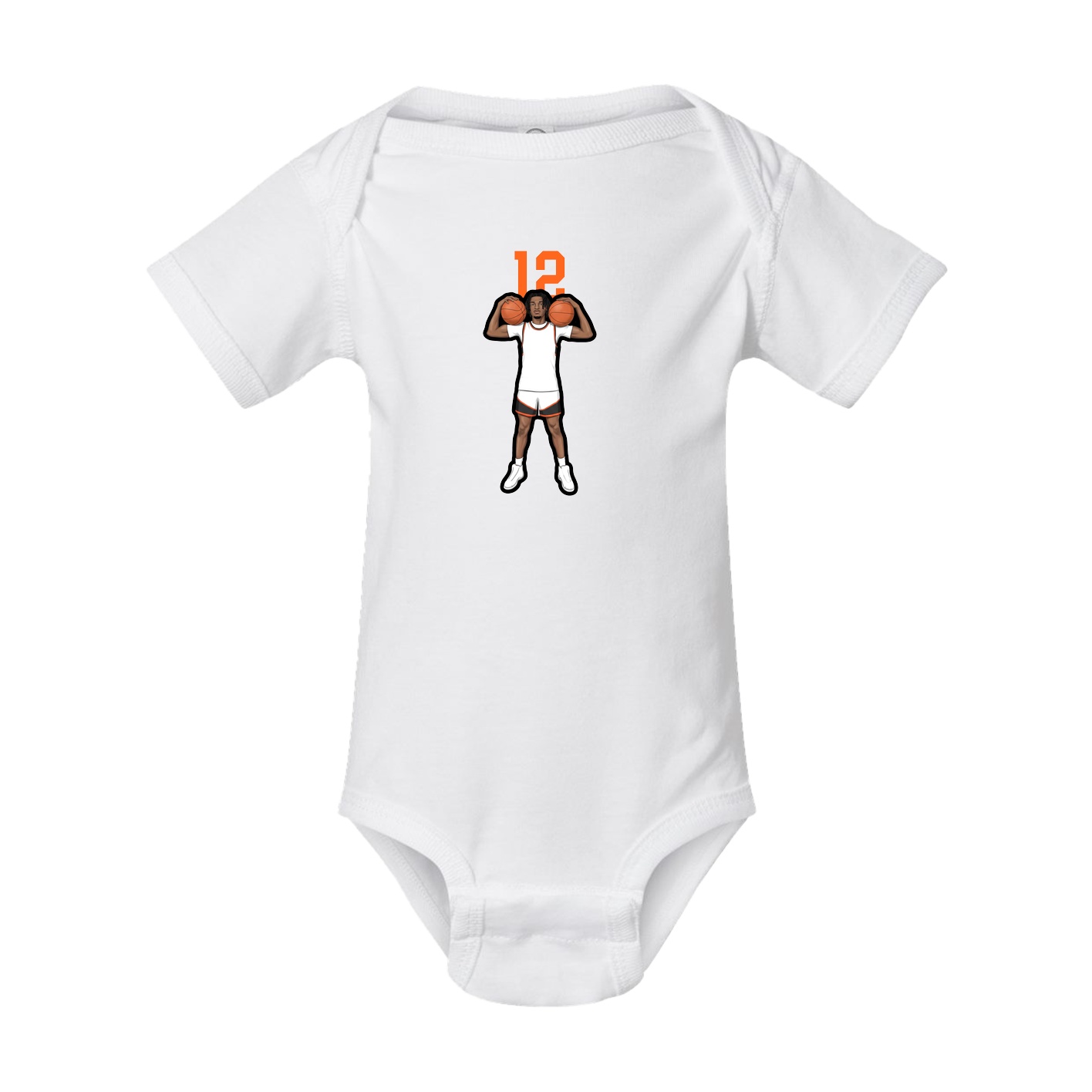 Baby Onesie — Number Top in White