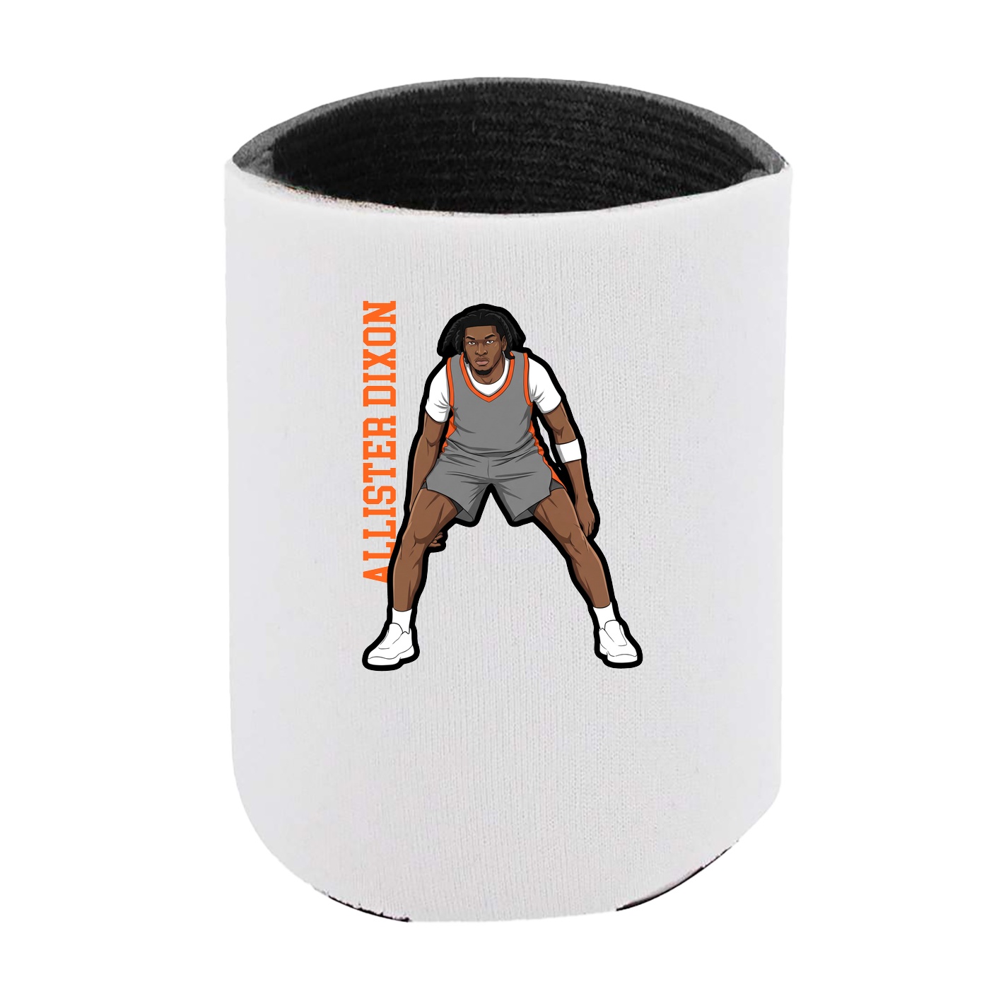 Can Holder — Name Vertical in White
