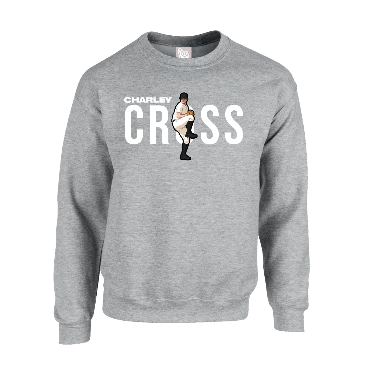 Fleece Crew — Player Name in Grey