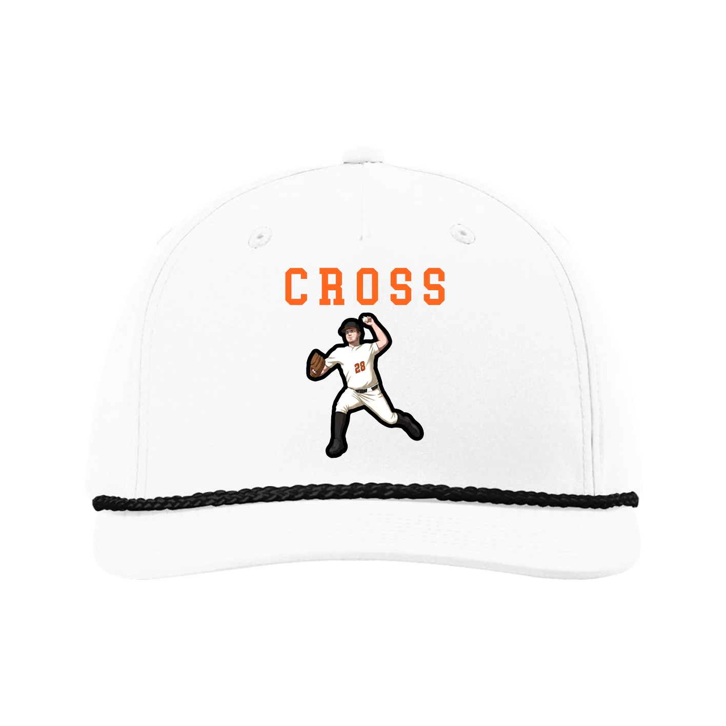Five-Panel Classic Rope Cap — Shirsey in White
