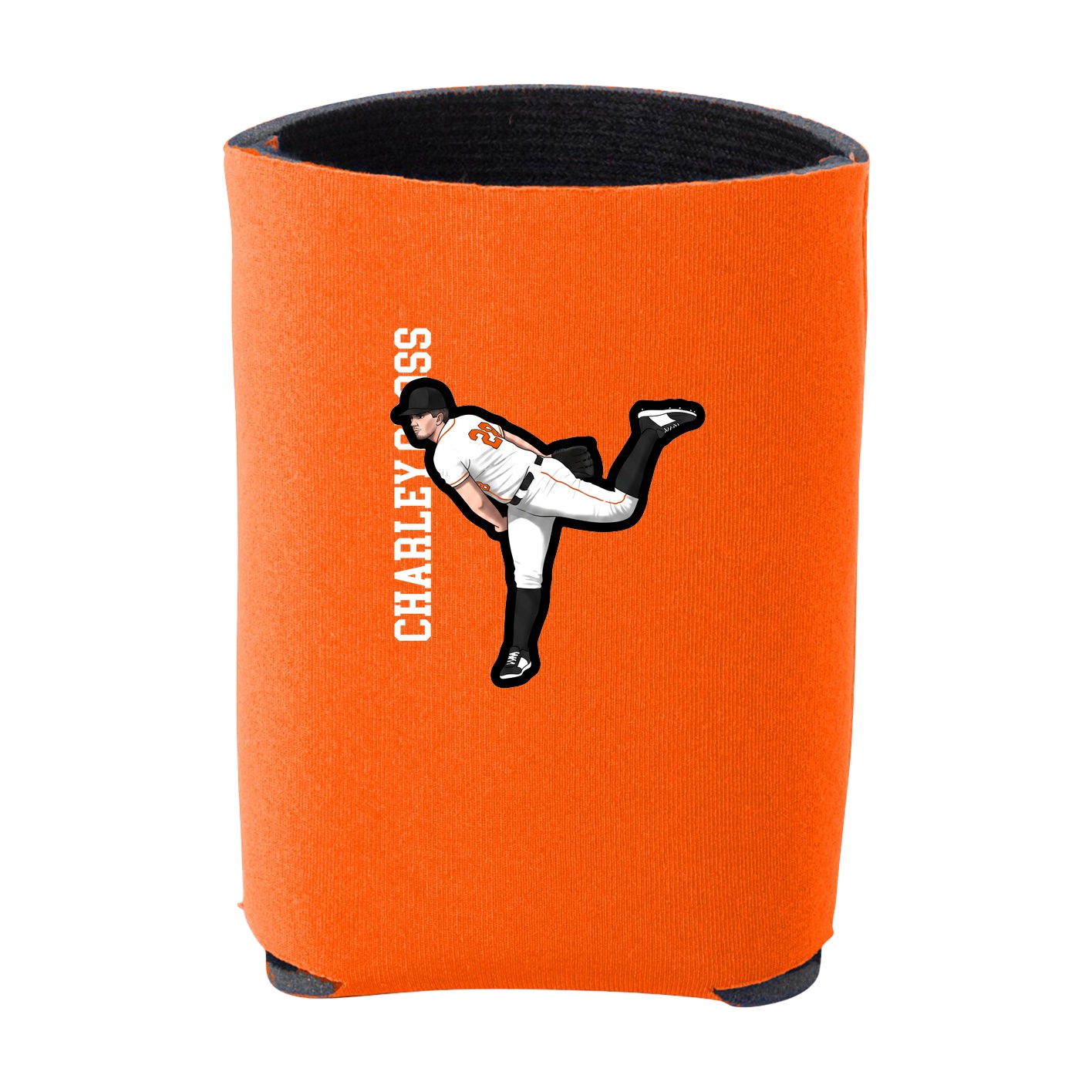 Can Holder — Name Vertical in Orange