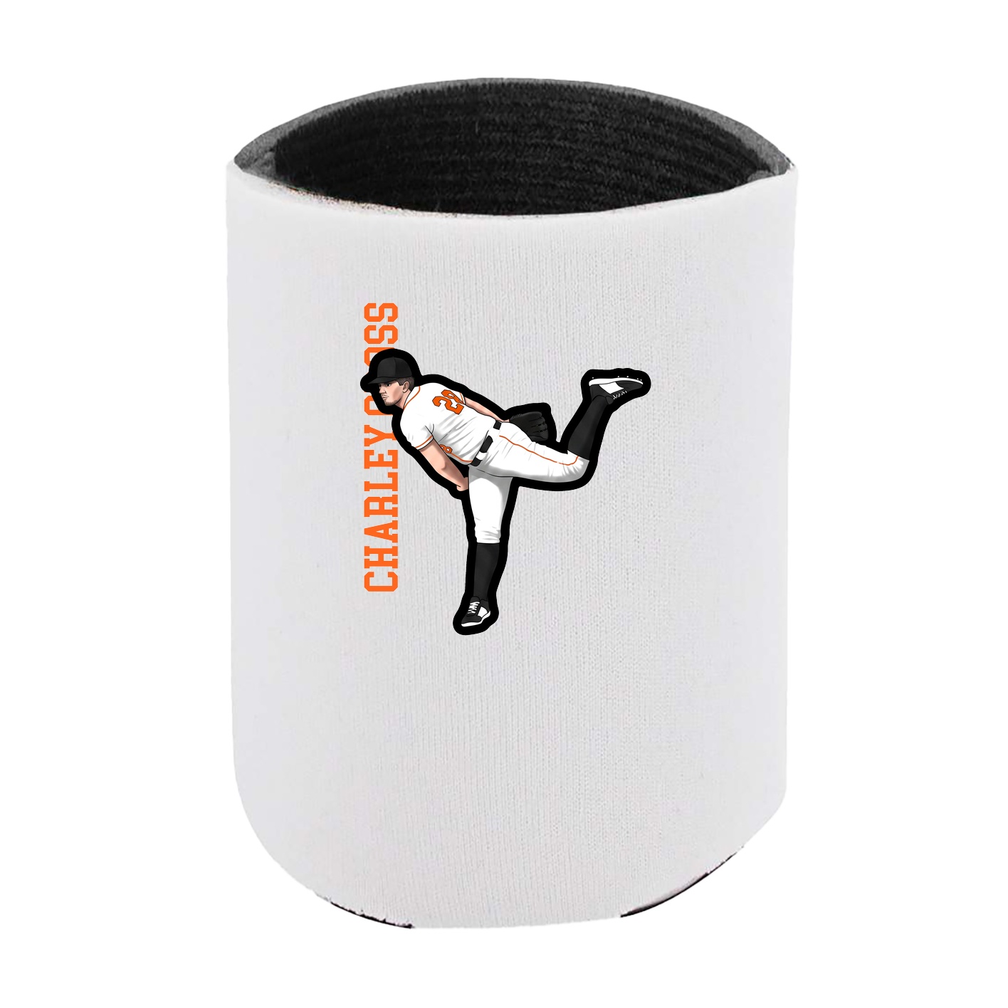 Can Holder — Name Vertical in White
